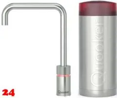 QUOOKER Nordic Square Combi (+) B 100°C Armatur Solohahn Edelstahl als Kochendwasser Armatur (COMBI+NSSSST) QUOOKER Nordic Square Combi (+) B 100°C Armatur Solohahn Edelstahl als Kochendwasser Armatur (COMBI+NSSSST)