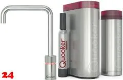 QUOOKER Nordic Square Edelstahl Single-Tap VAQ PRO3 mit CUBE 2 (PRO3NSSSSTCUBE) QUOOKER Nordic Square Edelstahl Single-Tap VAQ PRO3 mit CUBE 2 (PRO3NSSSSTCUBE)