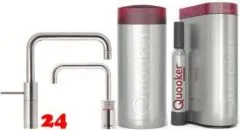 QUOOKER Nordic Square Twintaps Edelstahl COMBI B & CUBE 2 als Set (COMBINSMSSSTTTCUBE) QUOOKER Nordic Square Twintaps Edelstahl COMBI B & CUBE 2 als Set (COMBINSMSSSTTTCUBE)