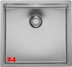 ✅ REGINOX Kchensple New Jersey 40x37 (L) Comfort Einbausple Edelstahl 3 in 1 mit Flachrand Siebkorb als Stopfenventil