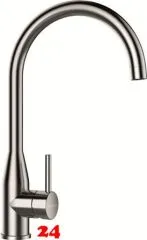 SCHOCK Kchenarmatur Kavus EDM Einhebelmischer Edelstahl massiv mit Festauslauf 360 schwenkbarer Auslauf