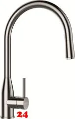 SCHOCK Küchenarmatur Kavus EDM Einhebelmischer Edelstahl massiv mit Zugauslauf 360° schwenkbarer Auslauf mit Schlauchbrause SCHOCK Küchenarmatur Kavus EDM Einhebelmischer Edelstahl massiv mit Zugauslauf 360° schwenkbarer Auslauf mit Schlauchbrause