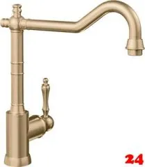Villeroy & Boch Kchenarmatur Avia 2.0 Einhebelmischer Goldfarben (PVD) mit Festauslauf Nostalgieoptik