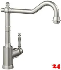 Villeroy & Boch Kchenarmatur Avia 2.0 Einhebelmischer Edelstahl massiv mit Festauslauf Nostalgieoptik Niederdruck