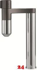 FRANKE Armatur Standalone Vital Chrom / Gun Metal 3-Stufen Kapsel Trinkwasserfiltersystem 360 schwenkbarer Auslauf