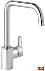 DAMIXA Kchenarmatur Pine Chrom Einhebelmischer mit Festauslauf