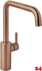 DAMIXA Kchenarmatur Silhouet Kupfer gebrstet PVD Einhebelmischer mit Festauslauf