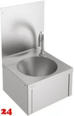 KWC PROFESSIONAL Anima Einzelwaschtisch ANMX216 für Wandmontage fugenlos eingeschweißtes Rundbecken ohne Überlauf mit Knie- oder Hüftbetätigung KWC PROFESSIONAL Anima Einzelwaschtisch ANMX216 für Wandmontage fugenlos eingeschweißtes Rundbecken ohne Überlauf mit Knie- oder Hüftbetätigung