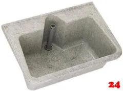 KWC PROFESSIONAL Mehrzweckbecken MB7054 aus Verbundstoff Farbe Decorgrau fr Wandmontage ohne berlauf