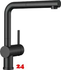 BLANCO Küchenarmatur Linus-S Sonderfarbe Schwarz matt Einhebelmischer mit Zugauslauf als Schlauchbrause BLANCO Küchenarmatur Linus-S Sonderfarbe Schwarz matt Einhebelmischer mit Zugauslauf als Schlauchbrause