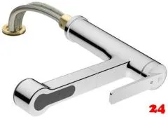 KWC Kchenarmatur Domo 6.0 10.661.053.000FL Einhebelmischer Chrom mit Zugauslauf fr Unterfenstermontage (124923)