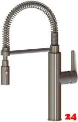 KWC Kchenarmatur Kuri Inox 125.033.700ND Einhebelmischer Edelstahl mit Pendelbrause Niederdruck (125.033.700ND)