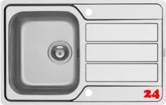 PYRAMIS Kchensple Athena (79x50) 1B 1D FB Einbausple Flachrand / Flchenbndig Siebkorb als Drehknopfventil