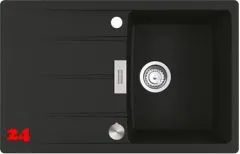 FRANKE Kchensple Centro CNG 611-78 Fragranit+ Einbausple / Granitsple mit Siebkorb als Drehknopfventil