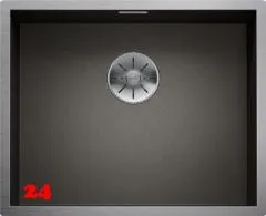 BLANCO Kchensple Zerox 500-U Dark Steel Edelstahlsple / Unterbausple mit Ablaufsystem InFino und Handbettigung