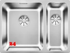 BLANCO Solis 340/180-U Becken links Edelstahlsple / Unterbaubecken mit Ablaufsystem InFino und Handbettigung