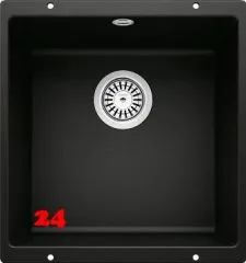 BLANCO Rotan 400-U Silgranit PuraDurII Granitsple / Unterbaubecken in 7 Farbtnen mit Handbettigung