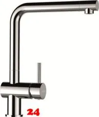 SCHOCK Kchenarmatur Epos Chrom Einhebelmischer mit Festauslauf 360 schwenkbarer Auslauf Niederdruck