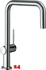 HANSGROHE Kchenarmatur Talis M54 Chrom Einhebelmischer U 220 mit Festauslauf Schwenkbereich einstellbar, 1jet (72806000)