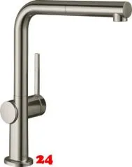 HANSGROHE Küchenarmatur Talis M54 Edelstahl Finish Einhebelmischer 270 mit Ausziehauslauf, 1jet (72808800) HANSGROHE Küchenarmatur Talis M54 Edelstahl Finish Einhebelmischer 270 mit Ausziehauslauf, 1jet (72808800)