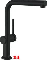 HANSGROHE Kchenarmatur Talis M54 Mattschwarz Einhebelmischer 270 mit Festauslauf Schwenkbereich einstellbar, 1jet (72840670)