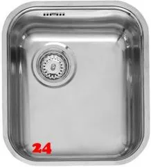 REGINOX Kchensple L18 4035 OKG WOKZ Einbausple Edelstahl 3 in 1 mit Flachrand Siebkorb als Stopfenventil