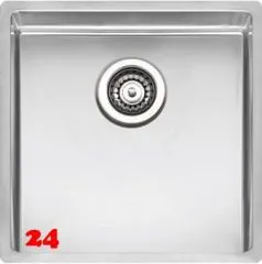 REGINOX Clean & Care New York 40x40 (L) KG-CC Einbauspüle Edelstahl mit Flachrand 3 in 1 ohne Überlauf medizinischer Bereich REGINOX Clean & Care New York 40x40 (L) KG-CC Einbauspüle Edelstahl mit Flachrand 3 in 1 ohne Überlauf medizinischer Bereich