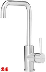 REGINOX Kchenarmatur Logan Edelstahl massiv (R31797) Einhebelmischer mit Festauslauf 360 schwenkbarer Auslauf