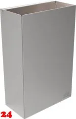 DREILICH Sirius II Abfallbehälter 9100101 zur verdeckten Wandmontage offene Bauform ohne Deckel Fassungsvermögen ca. 16 Liter (2002080010) DREILICH Sirius II Abfallbehälter 9100101 zur verdeckten Wandmontage offene Bauform ohne Deckel Fassungsvermögen ca. 16 Liter (2002080010)