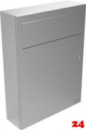 DREILICH Sirius II Abfallbehälter 9100115 zur Aufputz- oder Unterputzmontage mit Schwingklappe Fassungsvermögen ca. 19,5 Liter (2002080009)
